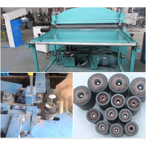 Máquina para fabricar ruedas de aletas abrasivas montadas en vástago